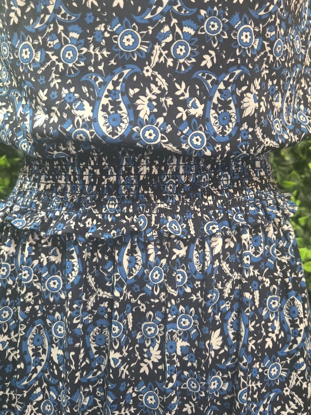 Michael Kors Navy Floral-Print Sleeveless Midi Dress